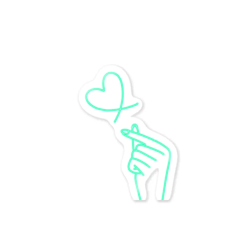 mint green lover Sticker