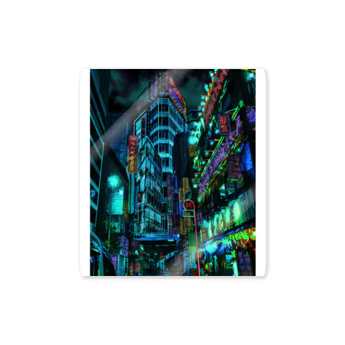 cyberpunk  tokyo Sticker