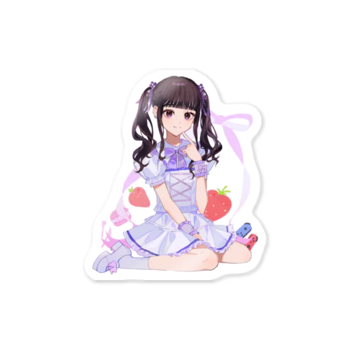 如月來海 生誕イラストステッカー Sticker