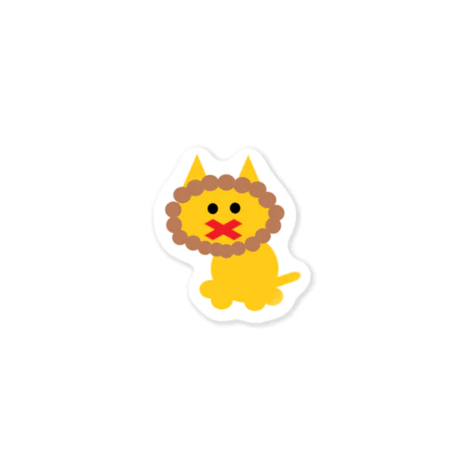 おくちぺけぽんらいおんちゃん Sticker