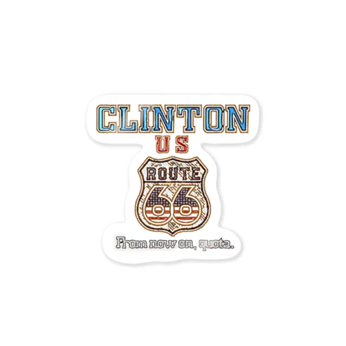 Clinton ステッカー