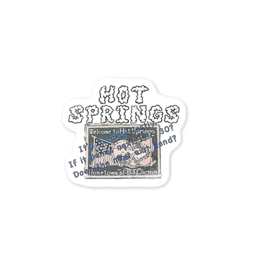 HOT SPRINGS Sticker