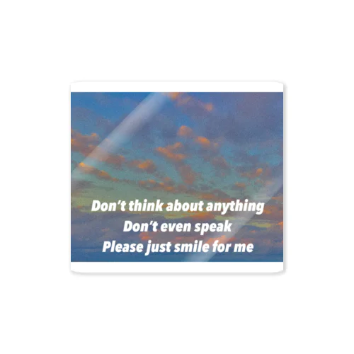 Don’t even speak  Sticker