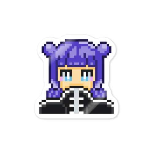 ドット絵カンフー少女 Sticker