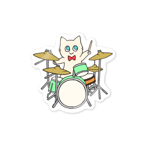 ドラムねこのラムちゃん Sticker