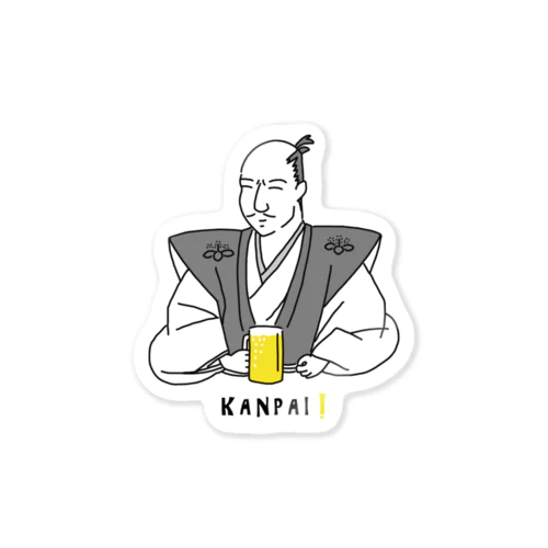 偉人 × BEER（織田信長） Sticker