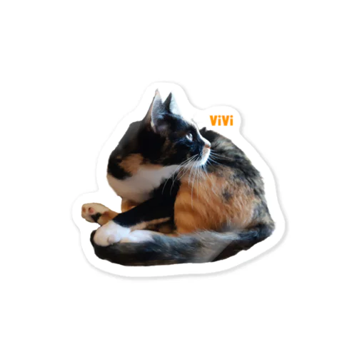 美猫の横顔 Sticker