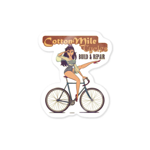 "Cotton Mile Cycles" ステッカー