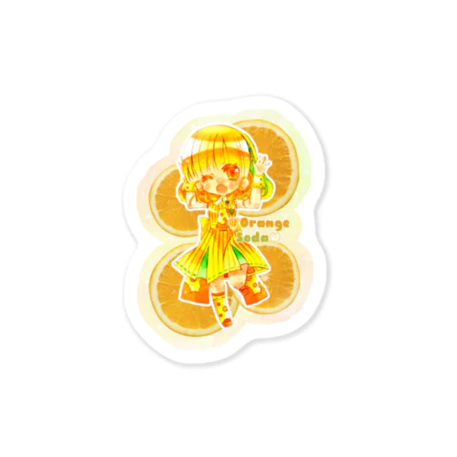 オレンジソーダちゃん Sticker