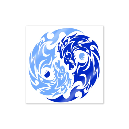 【公式】東京陰陽塾代表陰陽師・野口の式神『龍』モチーフのグッズ Sticker