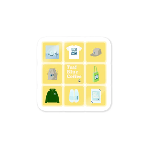 TealBlueItems _Cube YELLOW Ver. Sticker