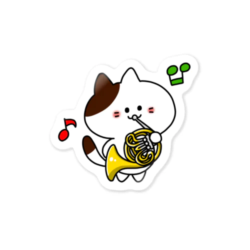 ホルンねこ Sticker