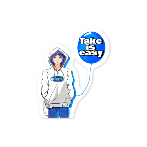 take is easy Sticker