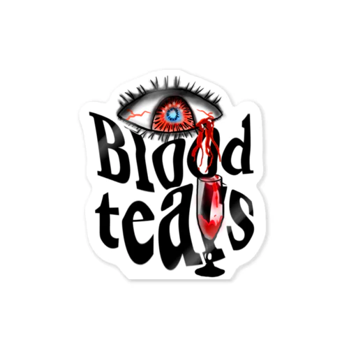 Bood tears Sticker