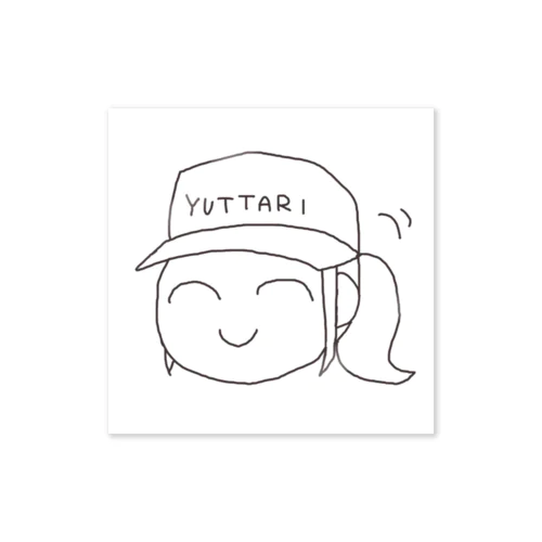 ゆったりきゃっぷのおんなのこ Sticker