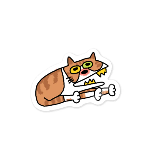 スコティッシュに似なかったにゃあああキテレツねこ Sticker