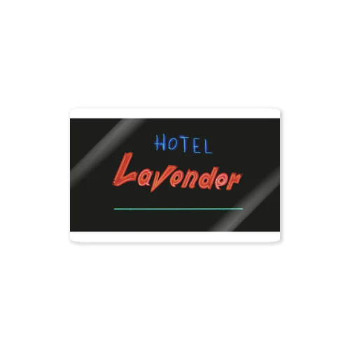 CITY HOTEL Lavender Sticker