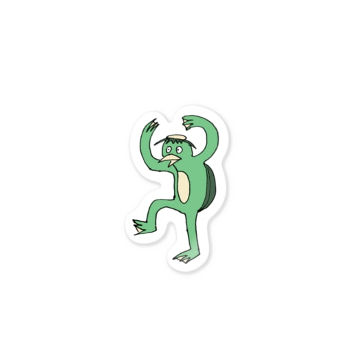 おどるカッパ Sticker