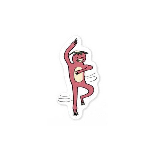 まわるカッパ（赤） Sticker