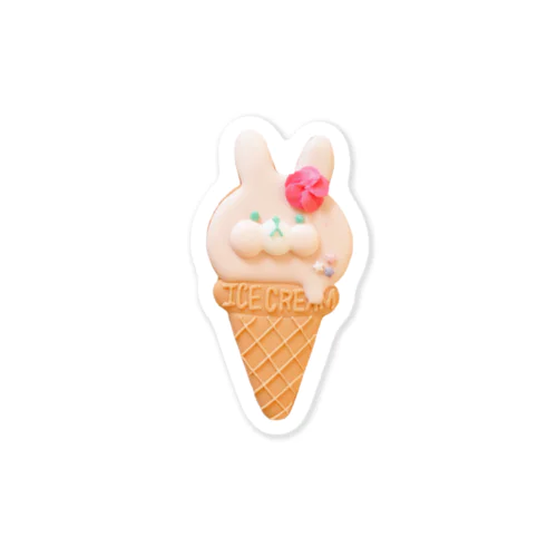 うさちゃんアイス（いちご） Sticker