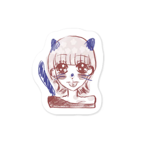 ねこになりたい女の子 Sticker