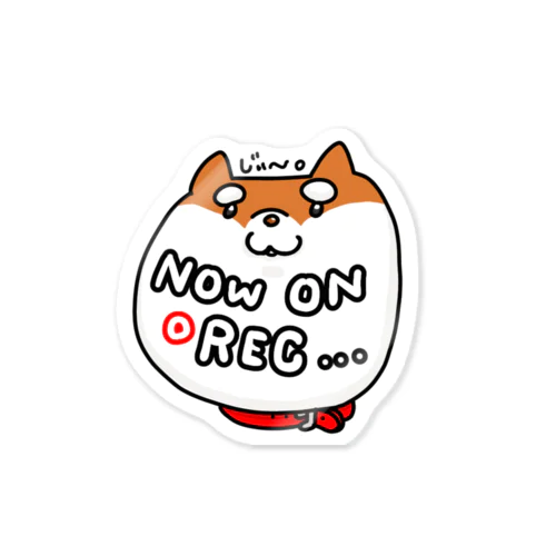 柴犬録画中 Sticker