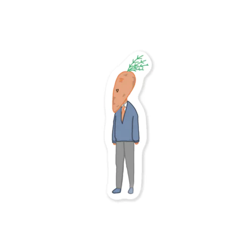 にんじんさんステッカー Sticker