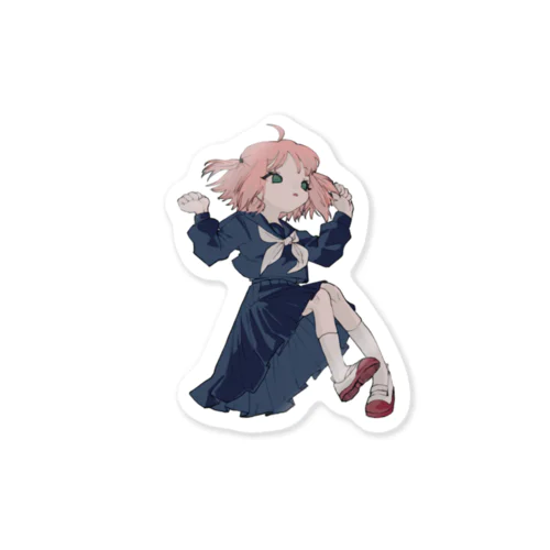 ほっぷすてっぷセーラー少女 Sticker