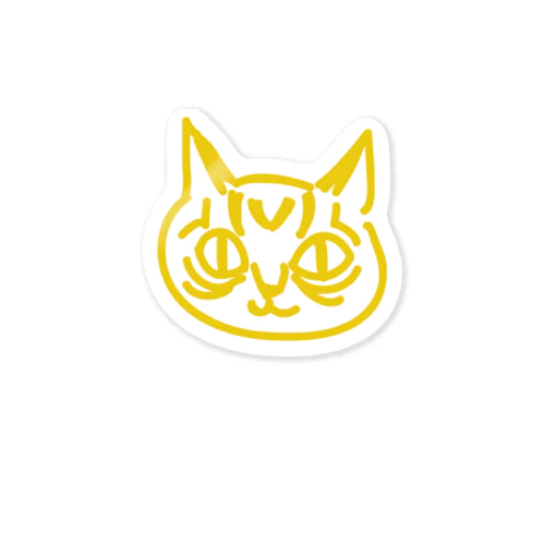名刺の猫ちゃん（きんいろ風） Sticker