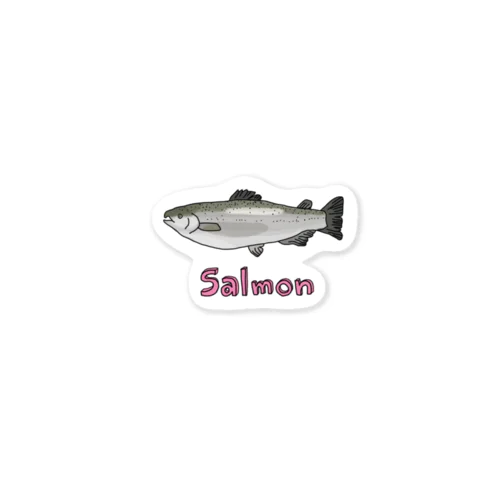 salmon ステッカー