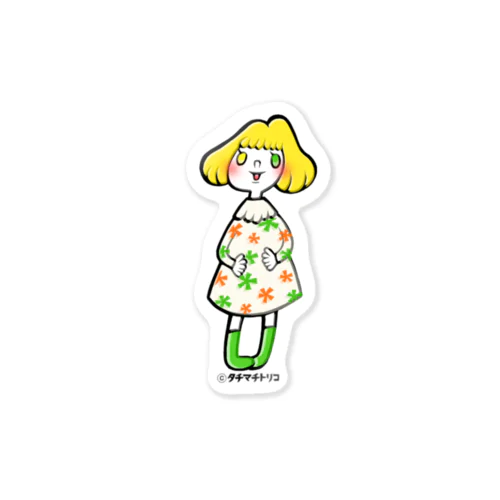 かわいいおんなのこ Sticker