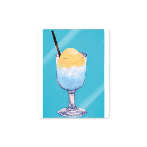 碧いクリームソーダ Sticker