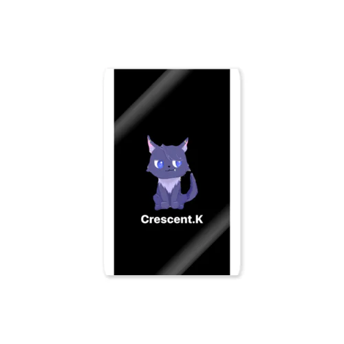 Crescent Wolf Sticker