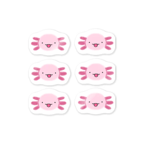 migumo シンプルロゴ ミニステッカー6個セット Sticker