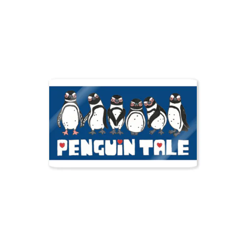 penguin tale navyblue version② Sticker