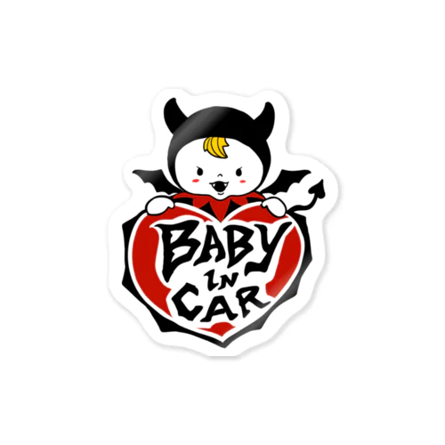 baby in car 스티커