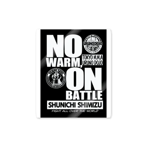 NO WARM,ON BATTLE ステッカー