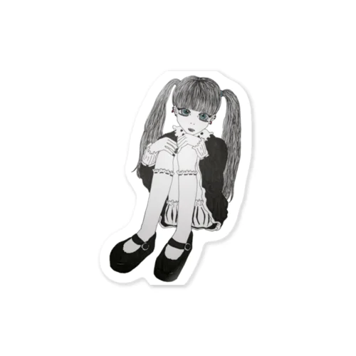 Girl Sticker