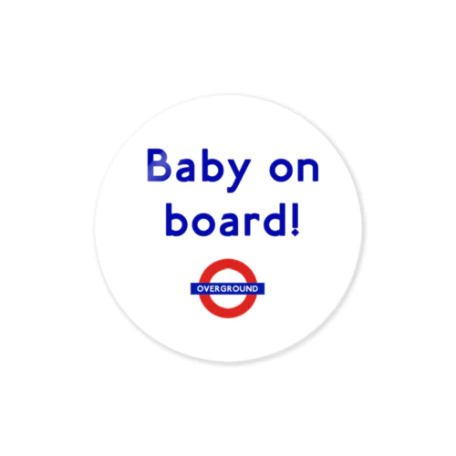 baby on board 스티커