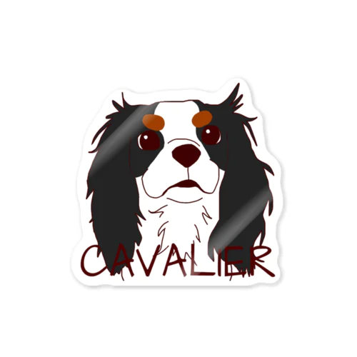 CAVALIER トライカラー ステッカー