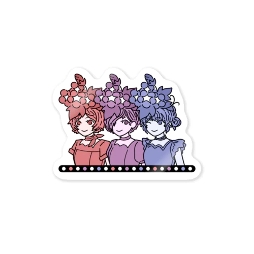 「朝顔ガール」 Sticker