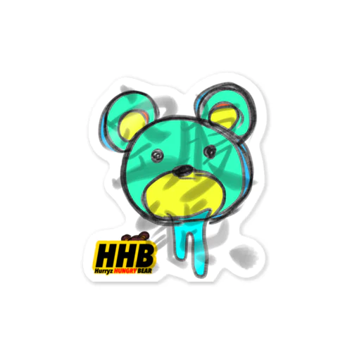 Hurryz HUNGRY BEAR 空腹熊 Sticker