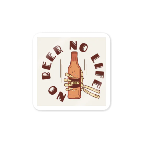 no beer no life 2 Sticker