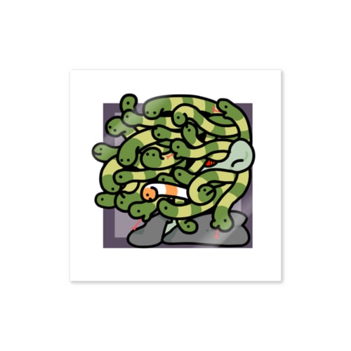 強風メデューサ Sticker