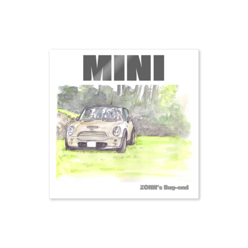 MINI 水彩スケッチ　01 ステッカー