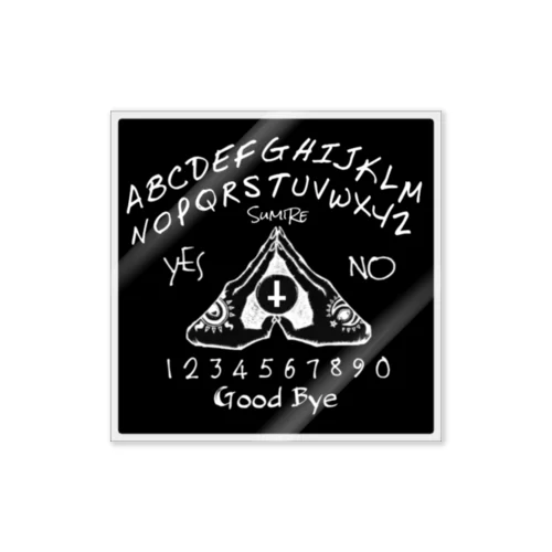 ウィジャボード　Ouija　黒 Sticker