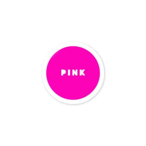 CIRCLE PINK. Sticker