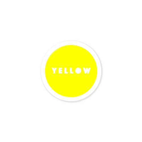 CIRCLE YELLOW. Sticker