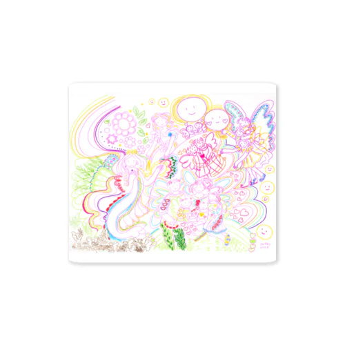 宇宙の女神の家族 Sticker