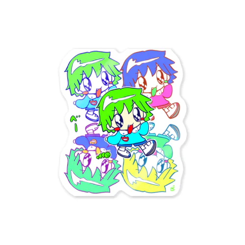 おとこのっこベー Sticker